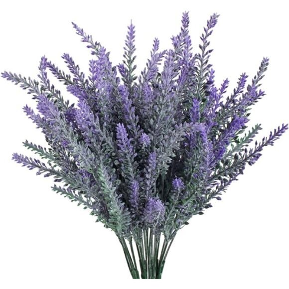 Purple Artificial Lavender Flowers 4pcs Wedding Home Table Decor Bouquet - Picture 1 of 7